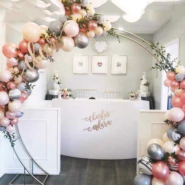 party decoration curved wedding arch frame background stage accessories round with of flower
party decoration curved wedding arch frame background stage accessories round with of flower