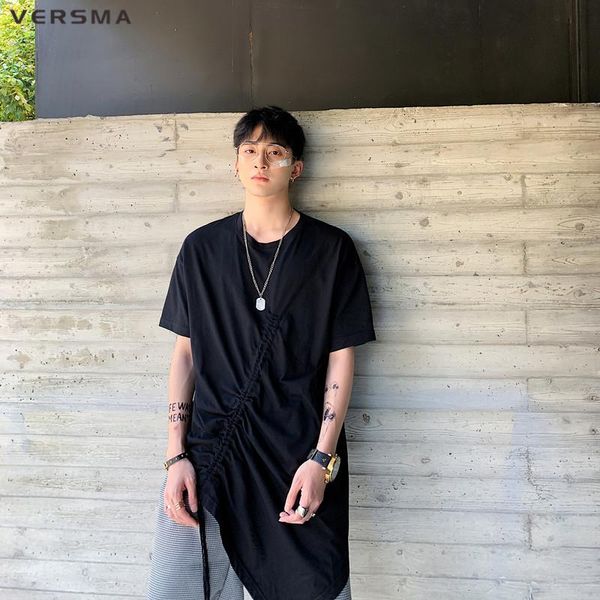 versma korean harajuku ribbon patchwork short sleeve tshirt men summer boy gothic kpop asymmetrical t shirt men dropshipping, White;black
versma korean harajuku ribbon patchwork short sleeve tshirt men summer boy gothic kpop asymmetrical t shirt men dropshipping, White;black