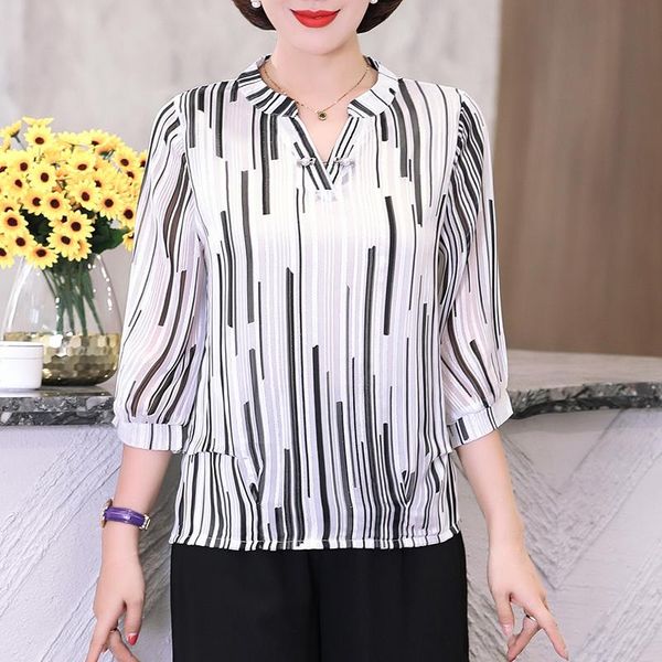 women's blouses & shirts women simply black white color pullover chiffon office lady three auarter sleeve blouse roupas chic chemise 5x
women's blouses & shirts women simply black white color pullover chiffon office lady three auarter sleeve blouse roupas chic chemise 5x