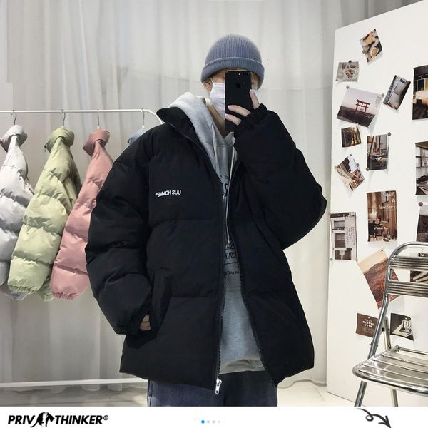 Men's 2021 Casual Oversize 7-color Stand Collar Parkas Winter New Woman Korean Streetwear Coats Man Warm Parka VNL4, Black
Men's 2021 Casual Oversize 7-color Stand Collar Parkas Winter New Woman Korean Streetwear Coats Man Warm Parka VNL4, Black