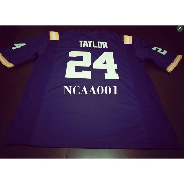 001 #24 tyler taylor white purple lsu tigers size s-4xl or custom any name or number alumni college jersey, Black
001 #24 tyler taylor white purple lsu tigers size s-4xl or custom any name or number alumni college jersey, Black