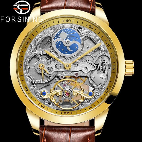 wristwatches forsining tourbillon automatic mechanical men wristwatch military sport male clock gold skleton man watch 8191, Slivery;brown
wristwatches forsining tourbillon automatic mechanical men wristwatch military sport male clock gold skleton man watch 8191, Slivery;brown