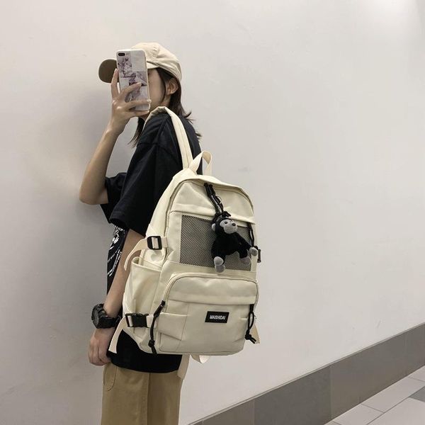 backpack tooling style mesh design boys and girls students solid color school bag college large capacity travel
backpack tooling style mesh design boys and girls students solid color school bag college large capacity travel