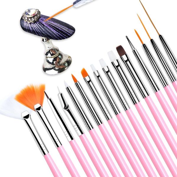 nail brushes gel art polish stripe lines brush pen set painting drawing carving dotting nails tool manicure equipment be1050-1, Yellow
nail brushes gel art polish stripe lines brush pen set painting drawing carving dotting nails tool manicure equipment be1050-1, Yellow