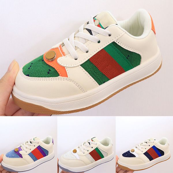 low cut little kids sneakers distressed screener blue orange green red couture collection white multi-color children fashion shoes, Black
low cut little kids sneakers distressed screener blue orange green red couture collection white multi-color children fashion shoes, Black