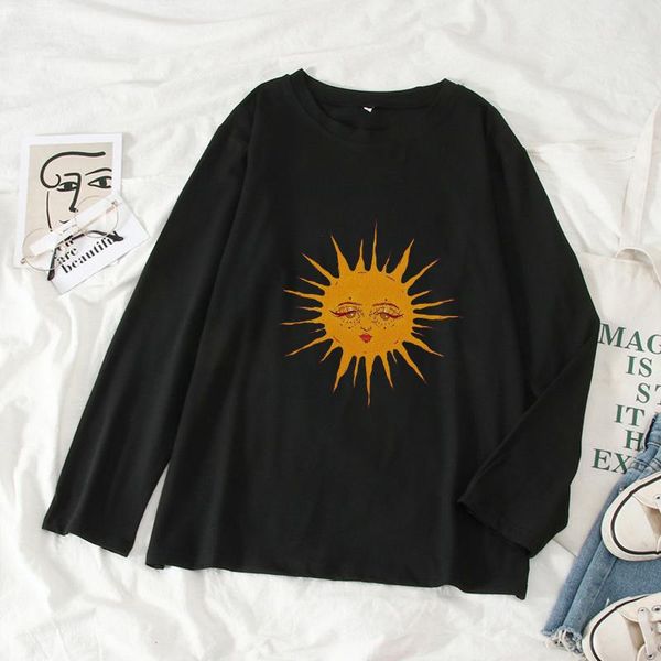 women's t-shirt spring face sun printed t-shirts long sleeve o-neck casual women pullover 2021 summer loose all-match ladies t shirt, White
women's t-shirt spring face sun printed t-shirts long sleeve o-neck casual women pullover 2021 summer loose all-match ladies t shirt, White