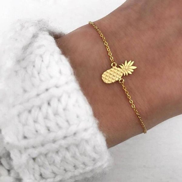 minimalism pineapple bracelet for women dainty gifts friendship stainless steel rose gold ananas bracelet femme gift, Golden;silver
minimalism pineapple bracelet for women dainty gifts friendship stainless steel rose gold ananas bracelet femme gift, Golden;silver