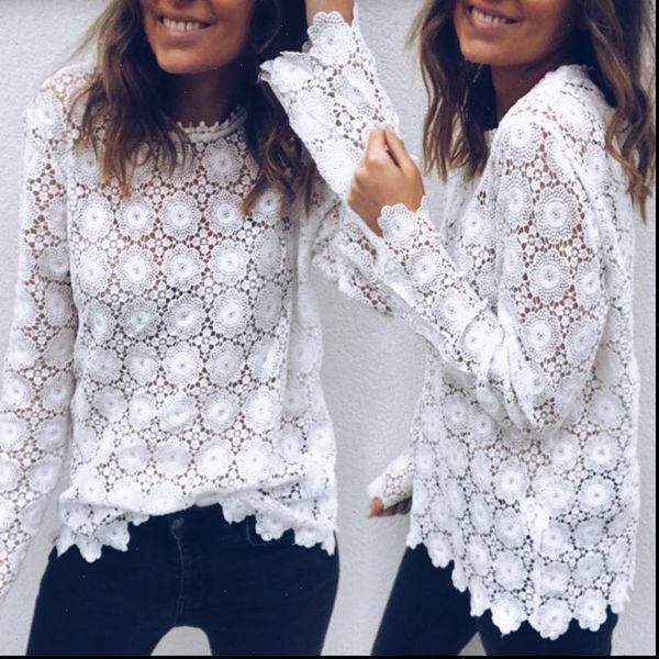 summer loose casual chiffon lace shirts women white blouse floral embroider dames holiday wear
summer loose casual chiffon lace shirts women white blouse floral embroider dames holiday wear