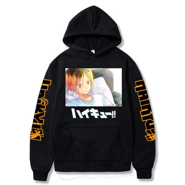 men's hoodies & sweatshirts japanese anime haikyuu hinata shoyo karasuno high school men volleyball sweatshirt pullover coat harajuku, Black 
men's hoodies & sweatshirts japanese anime haikyuu hinata shoyo karasuno high school men volleyball sweatshirt pullover coat harajuku, Black