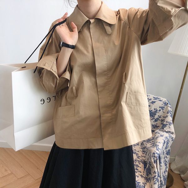new spring 2021 jacket slim lace-up waist women pure color khaki coat jackets chaqueta mujer outwear casaco pesw, Black;brown
new spring 2021 jacket slim lace-up waist women pure color khaki coat jackets chaqueta mujer outwear casaco pesw, Black;brown