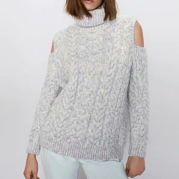 2021 autumn winter women off shoulder knitted sweater new solid high neck plus size long sleeve pullovers knitting jumper fidw, Black;white
2021 autumn winter women off shoulder knitted sweater new solid high neck plus size long sleeve pullovers knitting jumper fidw, Black;white