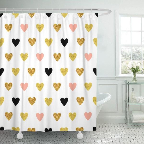 shower curtains hearts of rose gold and black sparkles shining paddle curtain waterproof polyester fabric 60 x 72 inches with hooks
shower curtains hearts of rose gold and black sparkles shining paddle curtain waterproof polyester fabric 60 x 72 inches with hooks