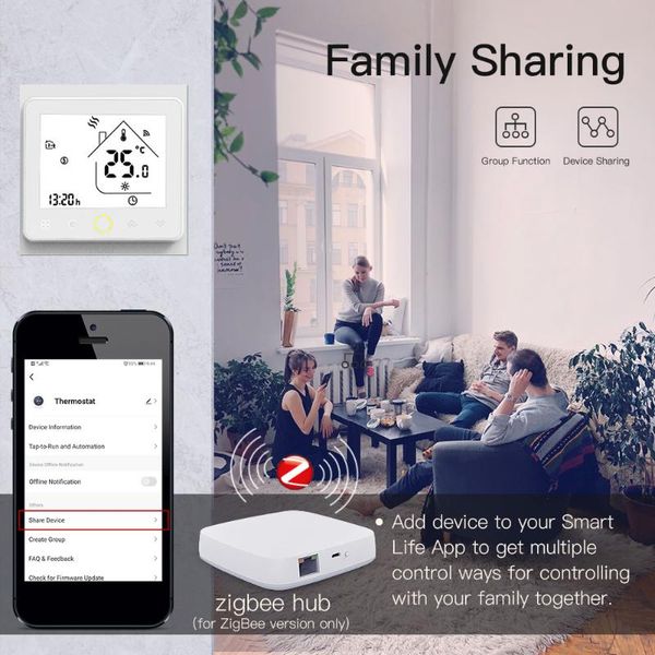 smart home control tuya zigbee temperature controller app remote thermostat sensor programmable
smart home control tuya zigbee temperature controller app remote thermostat sensor programmable