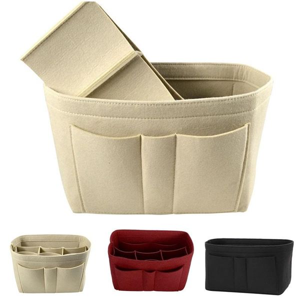women makeup organizer felt cloth insert bag multi-functional travel cosmetic bag toiletry storage pouch pockets liner bags
women makeup organizer felt cloth insert bag multi-functional travel cosmetic bag toiletry storage pouch pockets liner bags