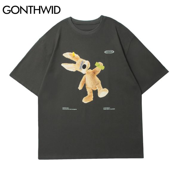 gonthwid short sleeve t-shirts streetwear men summer cartoon rabbit print tshirts casual harajuku hip hop cotton loose tees c0315, White;black
gonthwid short sleeve t-shirts streetwear men summer cartoon rabbit print tshirts casual harajuku hip hop cotton loose tees c0315, White;black