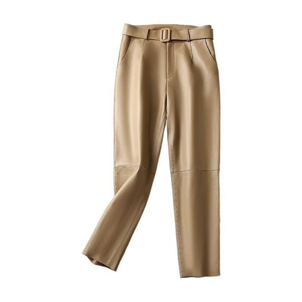 women's pants & capris high autumn quality women genuine leather casual ninth trouse for ladies 3 color, Black;white
women's pants & capris high autumn quality women genuine leather casual ninth trouse for ladies 3 color, Black;white