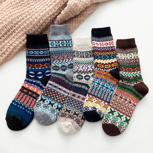 women's leggings socks knitted wool 5 pack winter soft warm cold knit for women men couple, Black
women's leggings socks knitted wool 5 pack winter soft warm cold knit for women men couple, Black