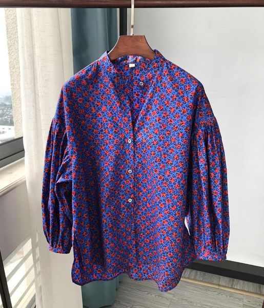 literary lantern sleeve shirt women vintage print loose casual exquisite stand collar short sleeve blouse female top, White
literary lantern sleeve shirt women vintage print loose casual exquisite stand collar short sleeve blouse female top, White