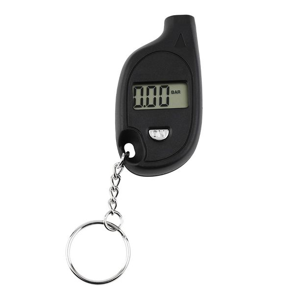 mini portable keychain lcd digital car tire tyre air pressure gauge auto motorcycle test tool(with cell lithium battery), Silver
mini portable keychain lcd digital car tire tyre air pressure gauge auto motorcycle test tool(with cell lithium battery), Silver