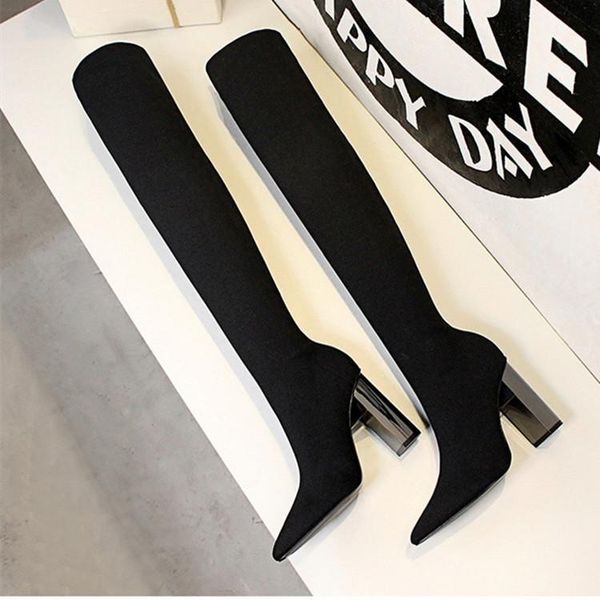 boots plus size high heel sock women 2021 flock shoes party thick ankle booties female winter pointed toe, Black
boots plus size high heel sock women 2021 flock shoes party thick ankle booties female winter pointed toe, Black
