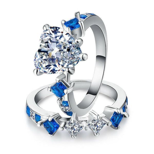 wedding rings couple lovers' ring silver plated women size 6-10 white zircon heart shape romantic finger 2pcs/set, Slivery;golden
wedding rings couple lovers' ring silver plated women size 6-10 white zircon heart shape romantic finger 2pcs/set, Slivery;golden