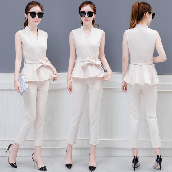women's tracksuits summer suit women accept waist han edition fashion show thin temperament lady goddess fan kuo pants two-piece outfit, Gray
women's tracksuits summer suit women accept waist han edition fashion show thin temperament lady goddess fan kuo pants two-piece outfit, Gray