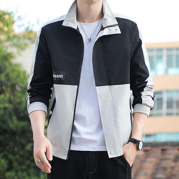 running jackets hongxing erke 2021 autumn korean men's jacket spring fashion work coat stand collar top, Black;red
running jackets hongxing erke 2021 autumn korean men's jacket spring fashion work coat stand collar top, Black;red