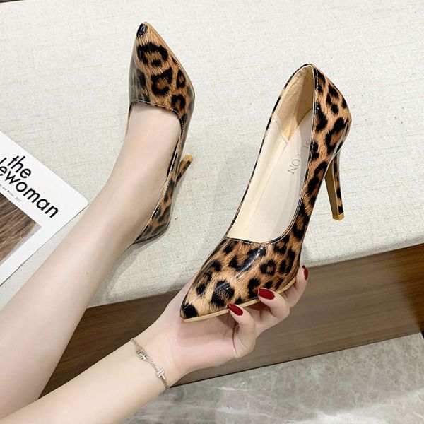 spring and summer leopard print suede pointed high heels thin heel shallow mouth fashion women's sho, Black
spring and summer leopard print suede pointed high heels thin heel shallow mouth fashion women's sho, Black