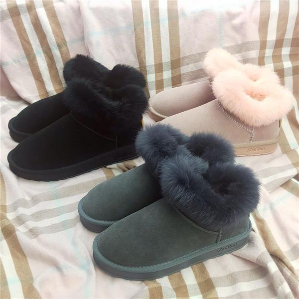boots fashion woman snow genuine sheepskin leather women 100% natural fur warm wool winter shoes r11-54, Black
boots fashion woman snow genuine sheepskin leather women 100% natural fur warm wool winter shoes r11-54, Black