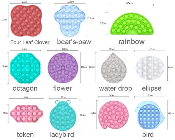 finger toys push it fidget toy sensory bubble rainbow autism special needs anxiety stress reliever for office workers fluor
finger toys push it fidget toy sensory bubble rainbow autism special needs anxiety stress reliever for office workers fluor