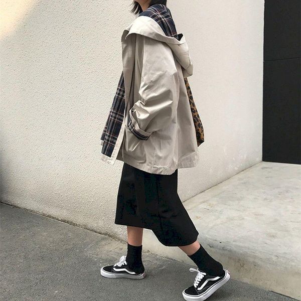 women's jackets oversized jacket spring autumn loose long female harajuku style fashion black apricot vintage outwear, Black;brown
women's jackets oversized jacket spring autumn loose long female harajuku style fashion black apricot vintage outwear, Black;brown