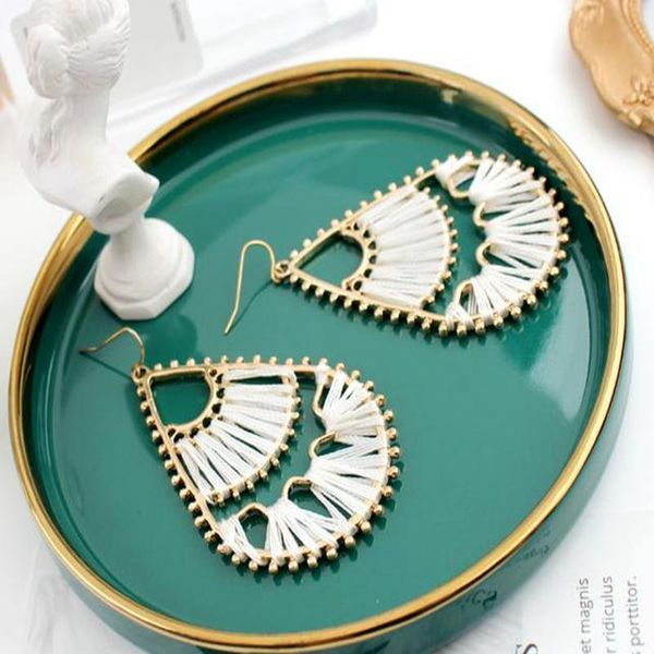 dangle & chandelier fashion bohemian retro style exaggerated large winding concave shape geometric mesh red temperament women's earring, Silver
dangle & chandelier fashion bohemian retro style exaggerated large winding concave shape geometric mesh red temperament women's earring, Silver