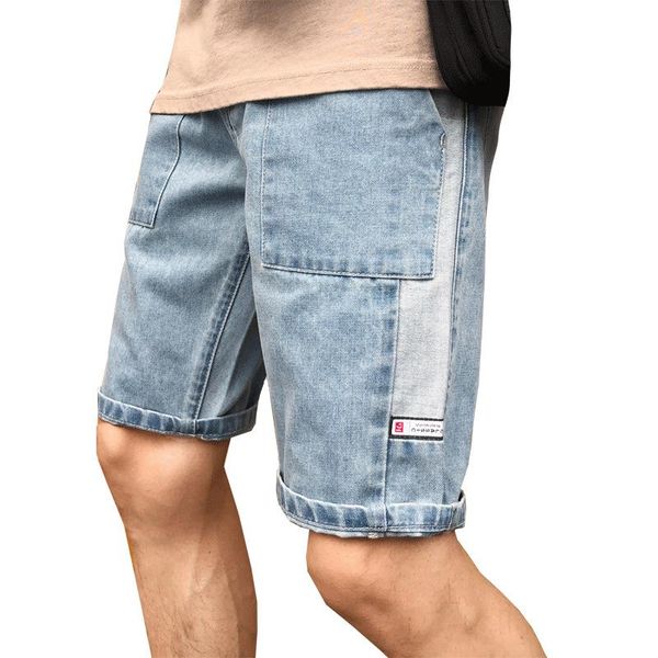 men's jeans ripped summer pocket denim shorts hip-hop jogging 5 cent paint student casual straight loose short, Blue
men's jeans ripped summer pocket denim shorts hip-hop jogging 5 cent paint student casual straight loose short, Blue