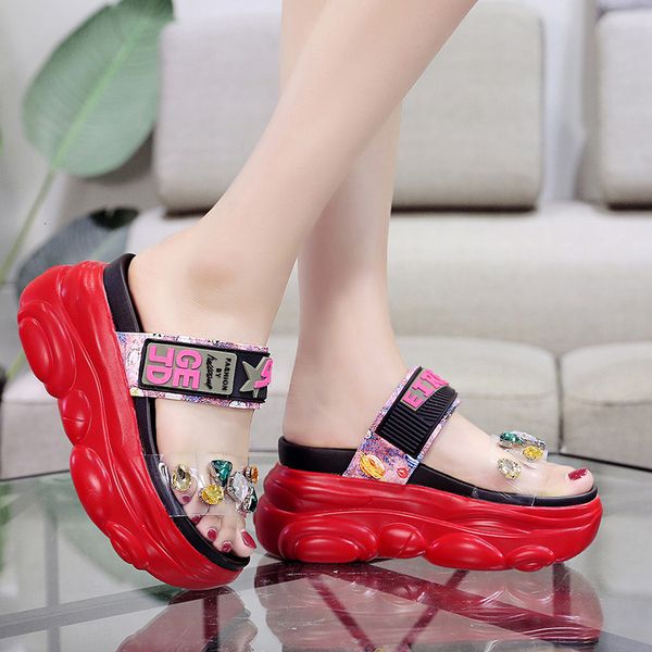 2021 new women sandals fashion crystal high heels summer slippers ladies candy colors beach shoes woman wb5u, Black
2021 new women sandals fashion crystal high heels summer slippers ladies candy colors beach shoes woman wb5u, Black