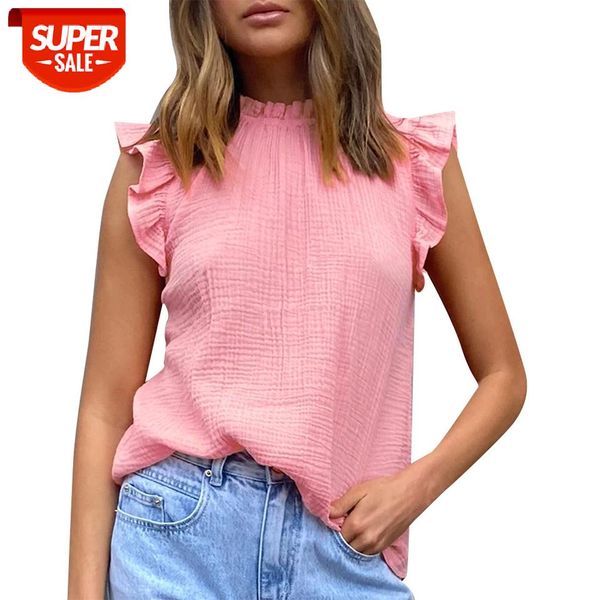 fashion women summer solid t-shirt patchwork ruffle o-neck short ruffle sleeve slim thin pullover ladies streetwear tshirts #1o19, White
fashion women summer solid t-shirt patchwork ruffle o-neck short ruffle sleeve slim thin pullover ladies streetwear tshirts #1o19, White