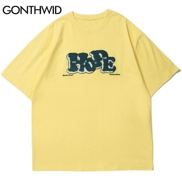 gonthwid tees shirts harajuku embroidery hope patch tshirts streetwear casual short sleeve hip hop cotton loose 210716, White;black
gonthwid tees shirts harajuku embroidery hope patch tshirts streetwear casual short sleeve hip hop cotton loose 210716, White;black