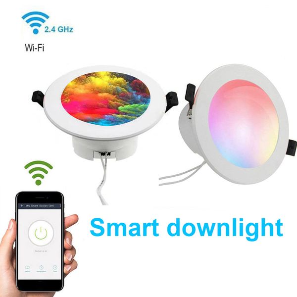 2021 new wifi/bt/timer function adjust color/brightness intelligent downlight voice control compatible with alexa/googlehome/tmall genie 8sk
2021 new wifi/bt/timer function adjust color/brightness intelligent downlight voice control compatible with alexa/googlehome/tmall genie 8sk