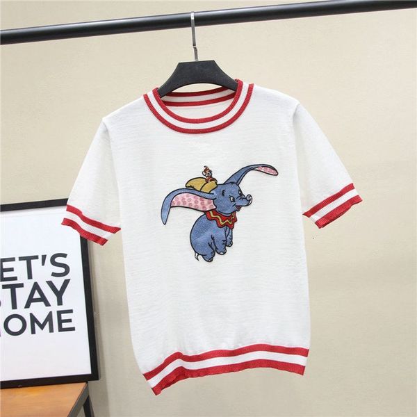 t shirt little flying elephant embroidery stick cloth ice silk short sleeve women's net red same loose pullover white top
t shirt little flying elephant embroidery stick cloth ice silk short sleeve women's net red same loose pullover white top