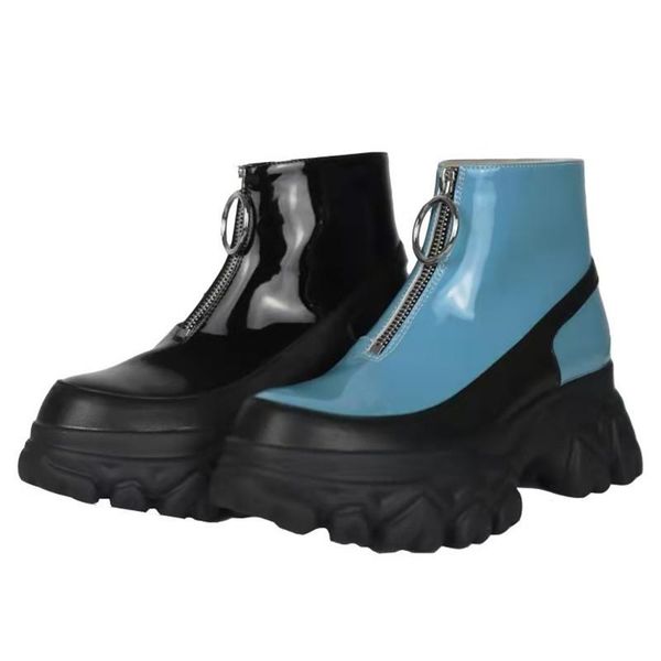 boots ycscl's matching color fashiontorre shoes shiny leather zipper dtyle fashionbrand ankle, Black
boots ycscl's matching color fashiontorre shoes shiny leather zipper dtyle fashionbrand ankle, Black