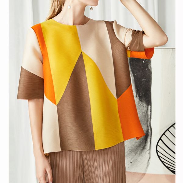 Summer Miyak Fold Female Top 2021 Wild Fad Around Neck Matching Color Size Big Temper Was Thin T-shirt Tide T78 Ylc0, White
Summer Miyak Fold Female Top 2021 Wild Fad Around Neck Matching Color Size Big Temper Was Thin T-shirt Tide T78 Ylc0, White