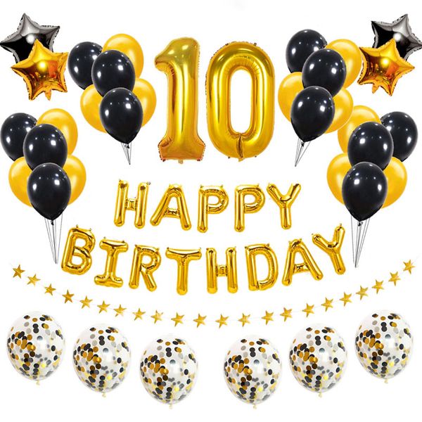 38pcs/set 10 year old balloons birthday decorations kids happy birthday party plies baby boy girl rose gold number foil latex
38pcs/set 10 year old balloons birthday decorations kids happy birthday party plies baby boy girl rose gold number foil latex