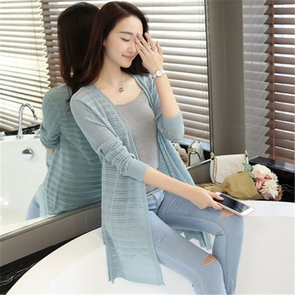 women's knits & tees korean fashion spring summer mesh knitted self-cultivation female cardigan traction woman pz050 humm, White
women's knits & tees korean fashion spring summer mesh knitted self-cultivation female cardigan traction woman pz050 humm, White