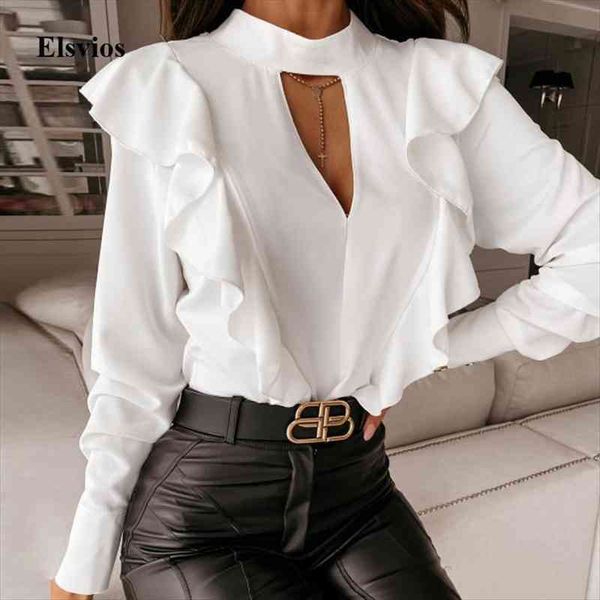elegant print ruffle buttons shirt women o neck pullover blusa spring autumn long sleeve polka dot blouse, White
elegant print ruffle buttons shirt women o neck pullover blusa spring autumn long sleeve polka dot blouse, White