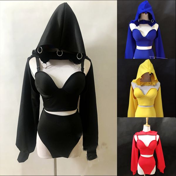 jazz dance costume halloween performance costume bikini split suit hip hip hoodies pole dance clothing female dj outfit vdb2061, Black;red
jazz dance costume halloween performance costume bikini split suit hip hip hoodies pole dance clothing female dj outfit vdb2061, Black;red