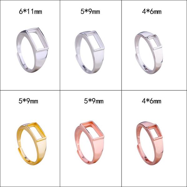 cluster rings 925 sterling silver women men engagement wedding ring 4x6mm 5x9mm 6x11mm princess cabochon semi mount setting adjustable, Golden;silver
cluster rings 925 sterling silver women men engagement wedding ring 4x6mm 5x9mm 6x11mm princess cabochon semi mount setting adjustable, Golden;silver