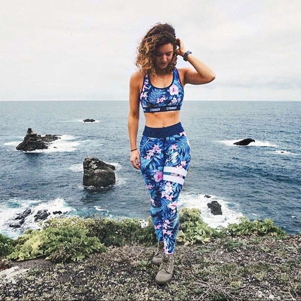 body sculpting stretch fitness running digital printing tights women's high waist yoga pants o, Gray
body sculpting stretch fitness running digital printing tights women's high waist yoga pants o, Gray