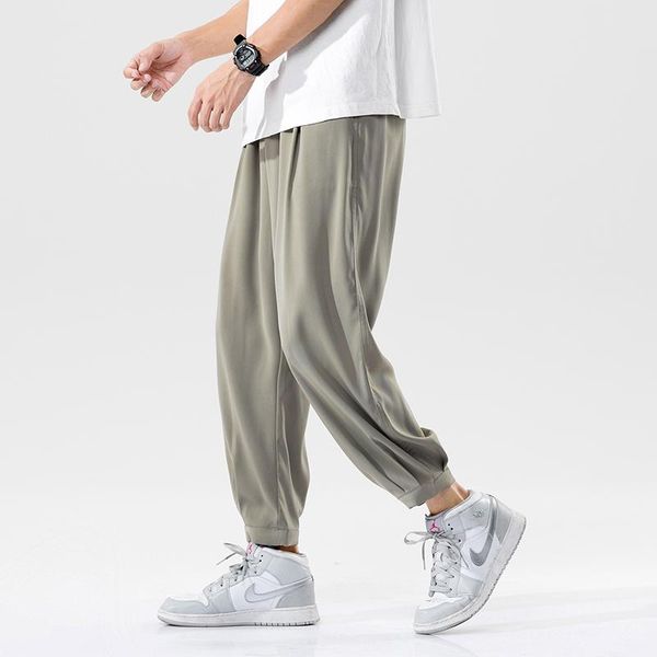 men's pants summer harem men streetwear joggers breathable ice silk baggy trousers male casual sweatpants m-5xl, Black
men's pants summer harem men streetwear joggers breathable ice silk baggy trousers male casual sweatpants m-5xl, Black
