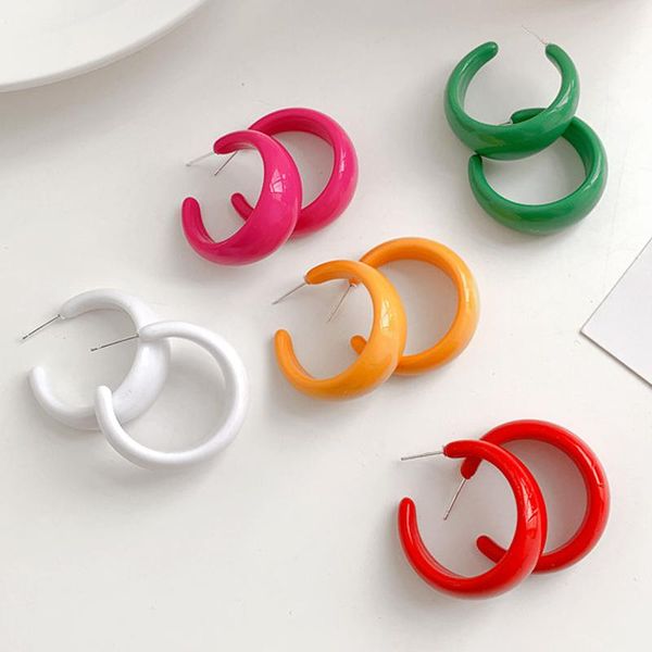 hoop & huggie korea colorful geometric c-shaped earring retro lovely resin acrylic stud earrings for women party jewelry gifts, Golden;silver
hoop & huggie korea colorful geometric c-shaped earring retro lovely resin acrylic stud earrings for women party jewelry gifts, Golden;silver