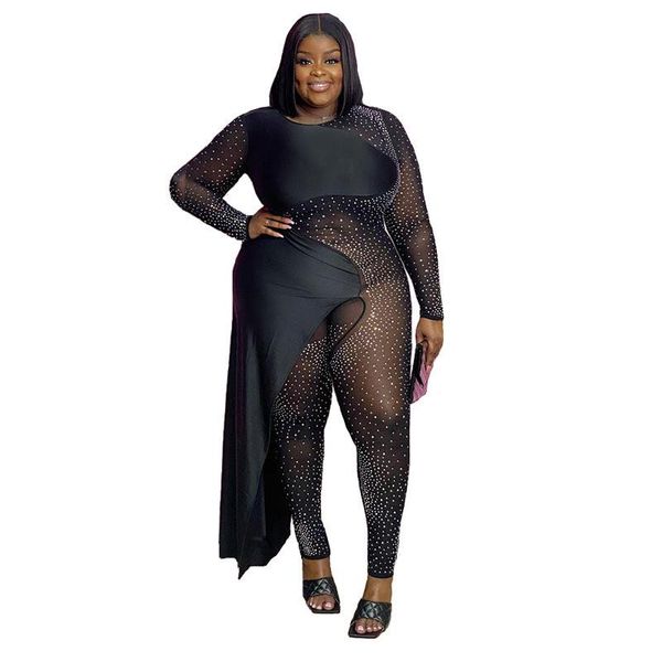 women's jumpsuits & rompers women mesh patchwork sequin one piece outfit night club bodysuit plus size 4xl 5xl wholesale drop, Black;white
women's jumpsuits & rompers women mesh patchwork sequin one piece outfit night club bodysuit plus size 4xl 5xl wholesale drop, Black;white