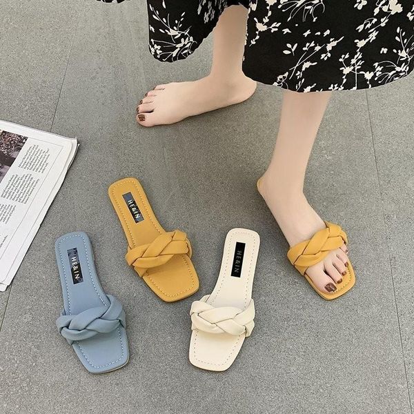 slippers braided fashion women's summer square toe casual sweet chic plus size light weight women sandals flat shoes, Black
slippers braided fashion women's summer square toe casual sweet chic plus size light weight women sandals flat shoes, Black